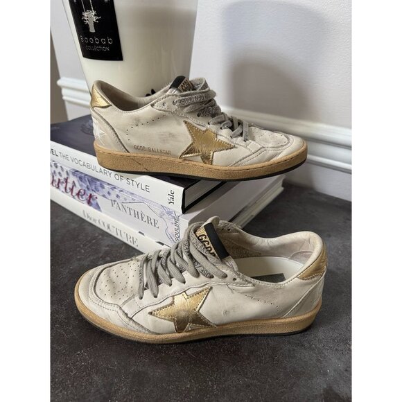 Golden Goose Ballstar 'Milk Gold' Gold Star Size 37 7 - Picture 9 of 9